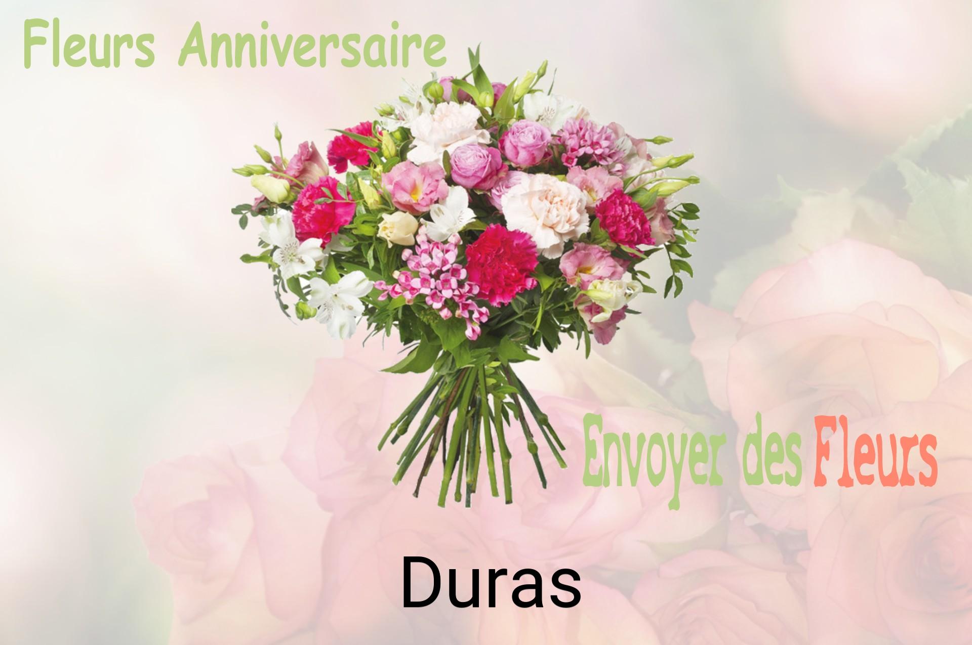 Bouquet de fleurs d’anniversaire livré à Duras